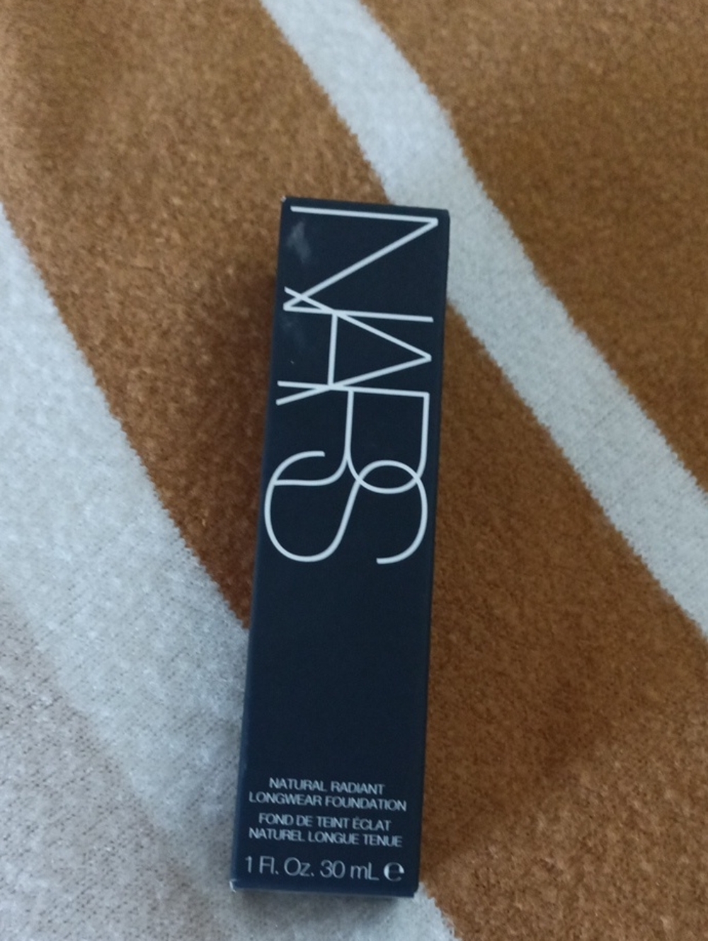 NARS Black Foundation Box with White Logo